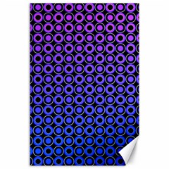 Mazipoodles Purple Pink Gradient Donuts Polka Dot Canvas 24  X 36  by Mazipoodles