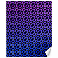 Mazipoodles Purple Pink Gradient Donuts Polka Dot Canvas 11  X 14  by Mazipoodles