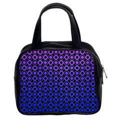 Mazipoodles Purple Pink Gradient Donuts Polka Dot Classic Handbag (two Sides) by Mazipoodles