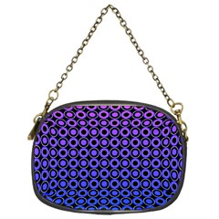 Mazipoodles Purple Pink Gradient Donuts Polka Dot Chain Purse (one Side) by Mazipoodles