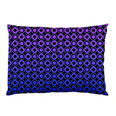 Mazipoodles Purple Pink Gradient Donuts Polka Dot Pillow Case by Mazipoodles