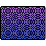 Mazipoodles Purple Pink Gradient Donuts Polka Dot Fleece Blanket (Large) 80 x60  Blanket Front