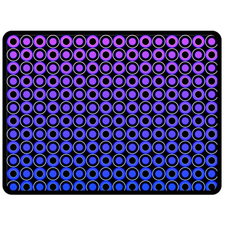 Mazipoodles Purple Pink Gradient Donuts Polka Dot Fleece Blanket (Large)