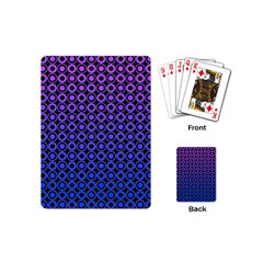 Mazipoodles Purple Pink Gradient Donuts Polka Dot Playing Cards Single Design (mini)