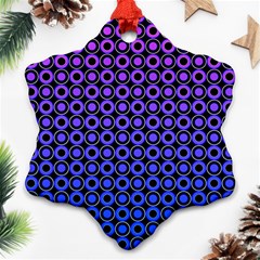 Mazipoodles Purple Pink Gradient Donuts Polka Dot Ornament (snowflake)