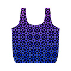 Mazipoodles Purple Pink Gradient Donuts Polka Dot Full Print Recycle Bag (m) by Mazipoodles