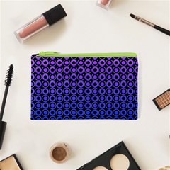 Mazipoodles Purple Pink Gradient Donuts Polka Dot Cosmetic Bag (xs) by Mazipoodles