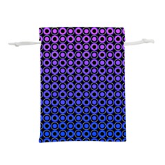 Mazipoodles Purple Pink Gradient Donuts Polka Dot Lightweight Drawstring Pouch (l) by Mazipoodles