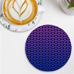 Mazipoodles Purple Pink Gradient Donuts Polka Dot UV Print Round Tile Coaster Front