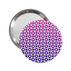 Mazipoodles Pink Purple White Gradient Donuts Polka Dot  2 25  Handbag Mirrors by Mazipoodles