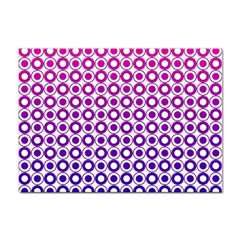 Mazipoodles Pink Purple White Gradient Donuts Polka Dot  Sticker A4 (100 Pack) by Mazipoodles