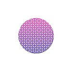 Mazipoodles Pink Purple White Gradient Donuts Polka Dot  Golf Ball Marker (4 pack) Front