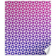 Mazipoodles Pink Purple White Gradient Donuts Polka Dot  Canvas 20  X 24  by Mazipoodles