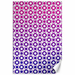 Mazipoodles Pink Purple White Gradient Donuts Polka Dot  Canvas 20  X 30  by Mazipoodles