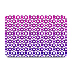 Mazipoodles Pink Purple White Gradient Donuts Polka Dot  Plate Mats by Mazipoodles