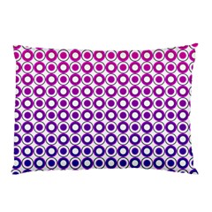 Mazipoodles Pink Purple White Gradient Donuts Polka Dot  Pillow Case by Mazipoodles