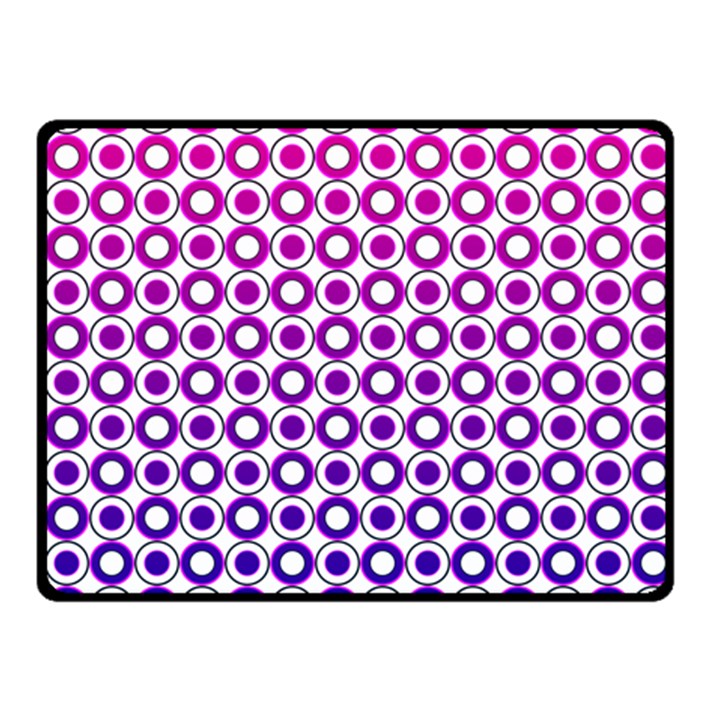 Mazipoodles Pink Purple White Gradient Donuts Polka Dot  Fleece Blanket (Small)