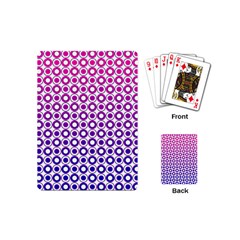 Mazipoodles Pink Purple White Gradient Donuts Polka Dot  Playing Cards Single Design (mini)