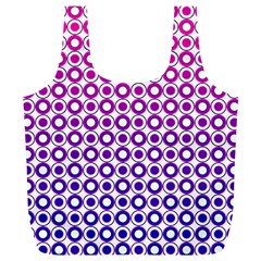 Mazipoodles Pink Purple White Gradient Donuts Polka Dot  Full Print Recycle Bag (xl) by Mazipoodles