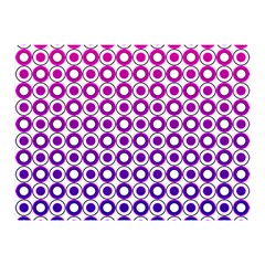 Mazipoodles Pink Purple White Gradient Donuts Polka Dot  Two Sides Premium Plush Fleece Blanket (mini) by Mazipoodles