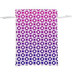 Mazipoodles Pink Purple White Gradient Donuts Polka Dot  Lightweight Drawstring Pouch (xl) by Mazipoodles