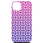 Mazipoodles Pink Purple White Gradient Donuts Polka Dot  iPhone 14 Plus Black UV Print Case Front