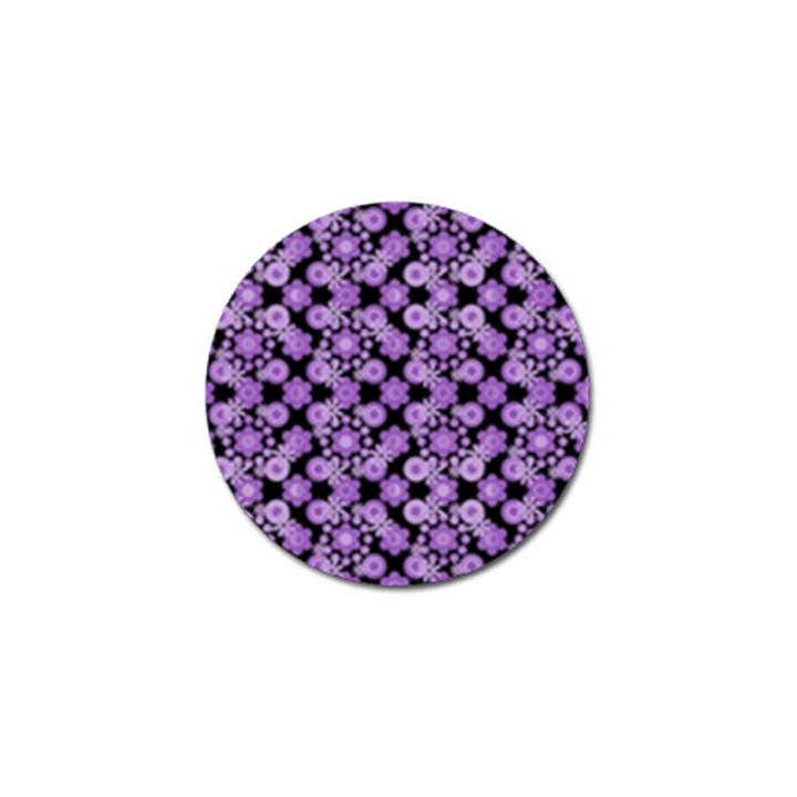 Bitesize Flowers Pearls And Donuts Lilac Black Golf Ball Marker (10 pack)