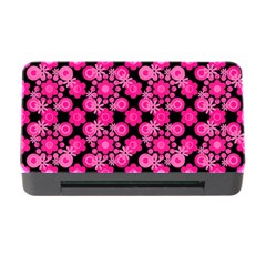 Bitesize Flowers Pearls And Donuts Fuchsia Black Memory Card Reader With Cf by Mazipoodles