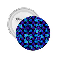 Bitesize Flowers Pearls And Donuts Purple Blue Black 2 25  Buttons by Mazipoodles