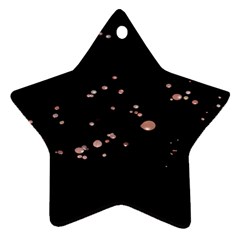 Abstract Rose Gold Glitter Background Star Ornament (two Sides) by artworkshop