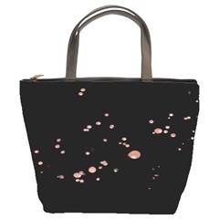 Abstract Rose Gold Glitter Background Bucket Bag by artworkshop