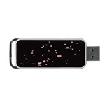 Abstract Rose Gold Glitter Background Portable USB Flash (Two Sides) Back