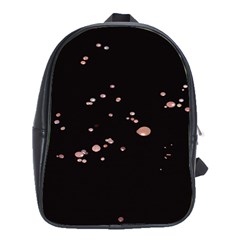 Abstract Rose Gold Glitter Background School Bag (xl) by artworkshop