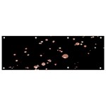 Abstract Rose Gold Glitter Background Banner and Sign 9  x 3  Front