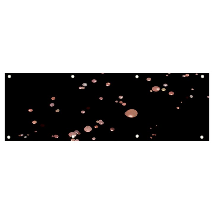 Abstract Rose Gold Glitter Background Banner and Sign 9  x 3 