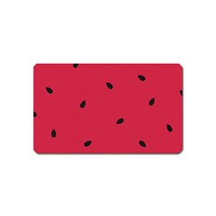 Minimalist Summer Watermelon Wallpaper Magnet (name Card) by Ravend