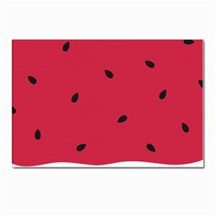 Minimalist Summer Watermelon Wallpaper Postcard 4 x 6  (pkg Of 10) by Ravend