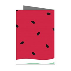 Minimalist Summer Watermelon Wallpaper Mini Greeting Cards (pkg Of 8)