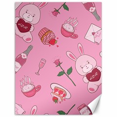 Valentine Pattern Canvas 12  X 16 