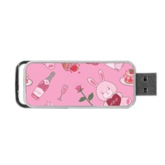 Valentine Pattern Portable Usb Flash (one Side) by designsbymallika