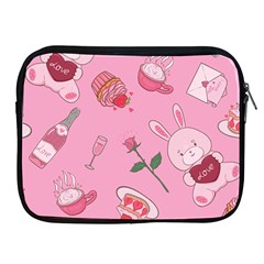 Valentine Pattern Apple Ipad 2/3/4 Zipper Cases by designsbymallika