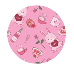 Valentine Pattern Mini Round Pill Box by designsbymallika