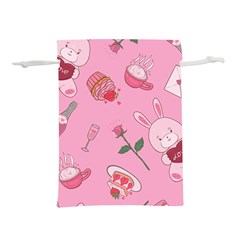 Valentine Pattern Lightweight Drawstring Pouch (s) by designsbymallika