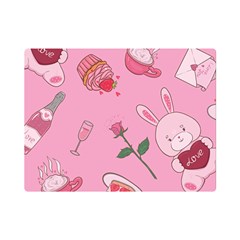 Valentine Pattern Premium Plush Fleece Blanket (mini) by designsbymallika