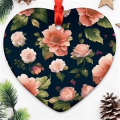 Wallpaper-with-floral-pattern-green-leaf Ornament (heart)