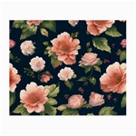 Wallpaper-with-floral-pattern-green-leaf Small Glasses Cloth Front