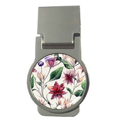 Floral Pattern Money Clips (round)  by designsbymallika