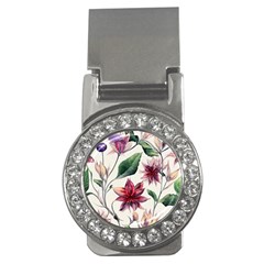 Floral Pattern Money Clips (cz)  by designsbymallika