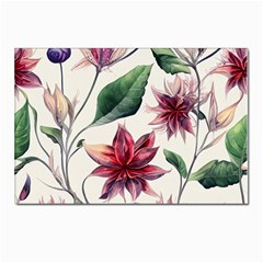 Floral Pattern Postcards 5  X 7  (pkg Of 10) by designsbymallika