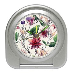 Floral Pattern Travel Alarm Clock by designsbymallika